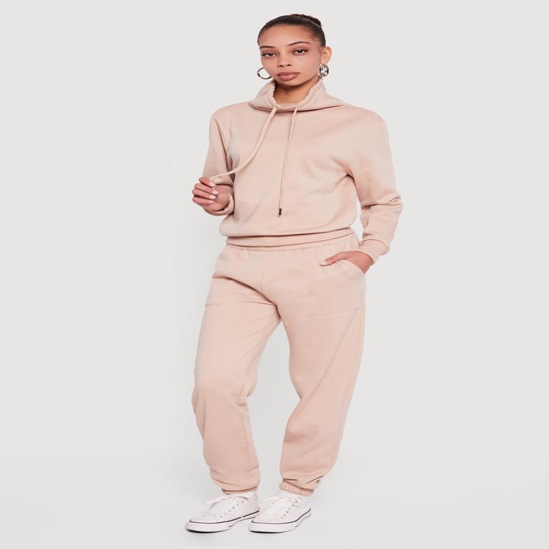 Drawstring Waist Slim Leg Sweatpants