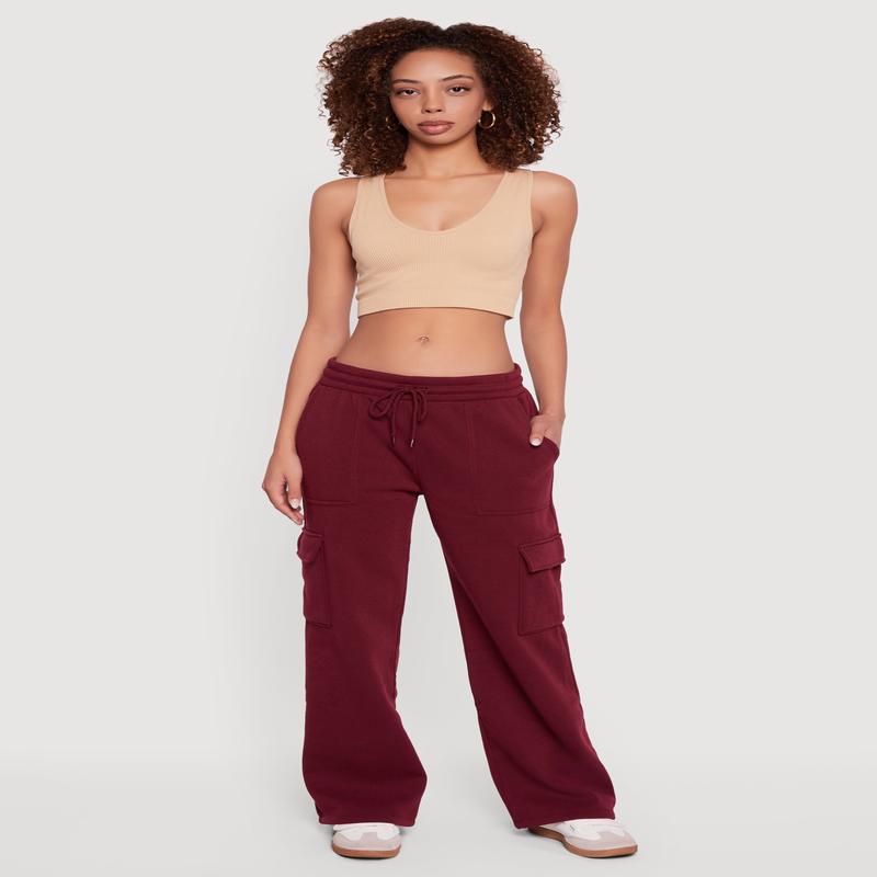 Fleece Cargo Sweatpants