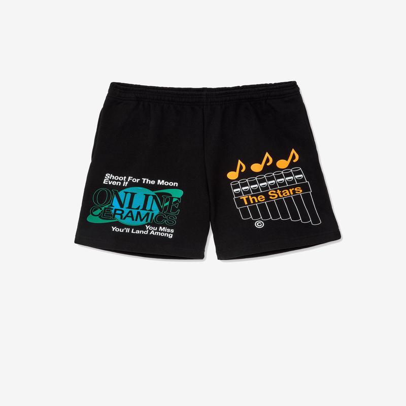 Online Ceramics - Shoot For The Moon Shorts - (Black)