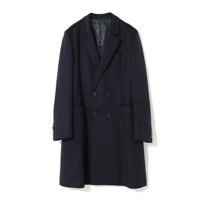 Undercover - Mens Wool Overcoat - (Navy)