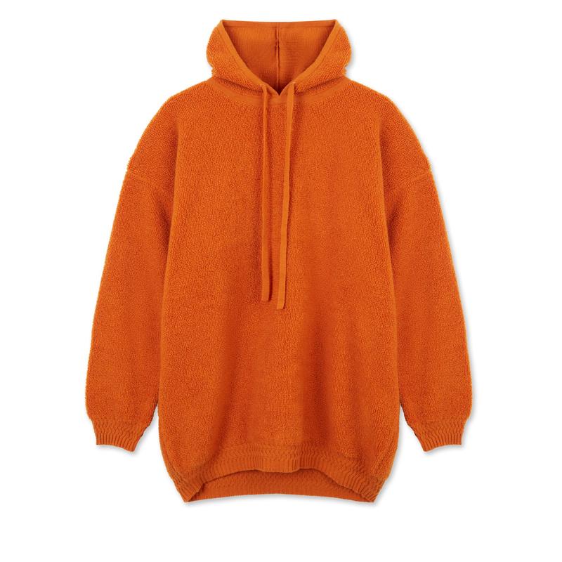 3Man - Mens Cashmere Fleece Hoodie - (Orange)