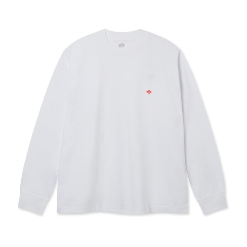 Danton - Crew Neck L/S T-Shirt - (White)