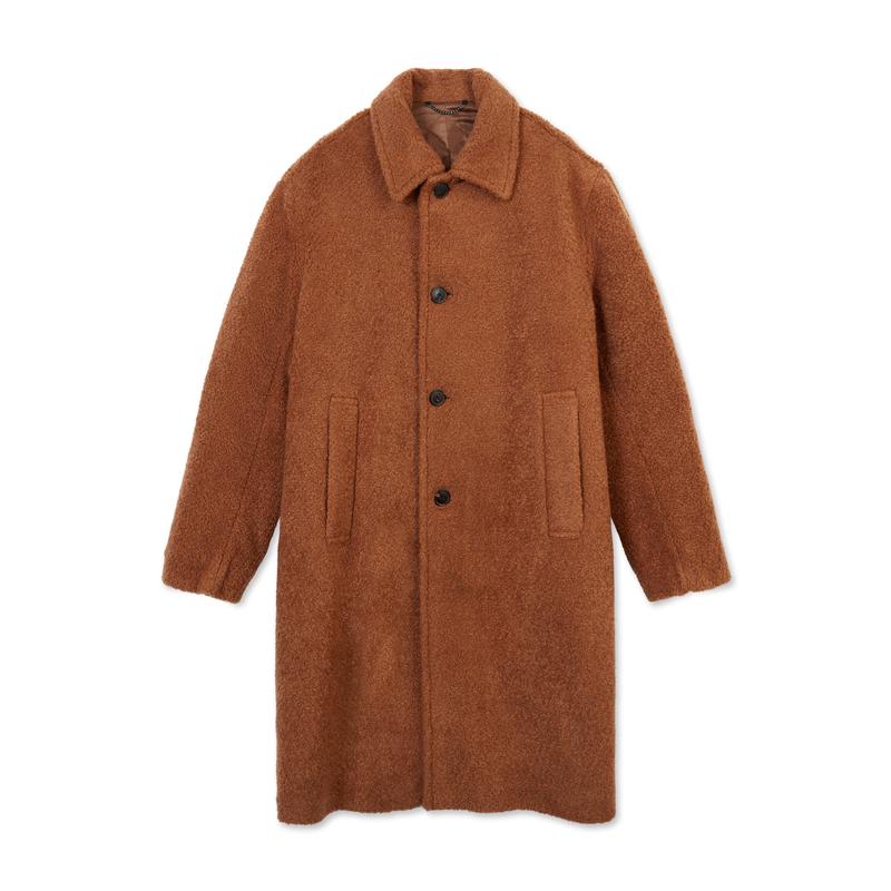 Dries Van Noten - Mens Redmore Shearling Coat - (Brown)