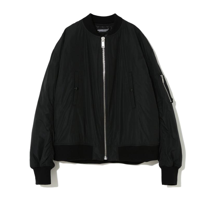 Undercover - Womens Oversized Bomber Jacket - (Black)