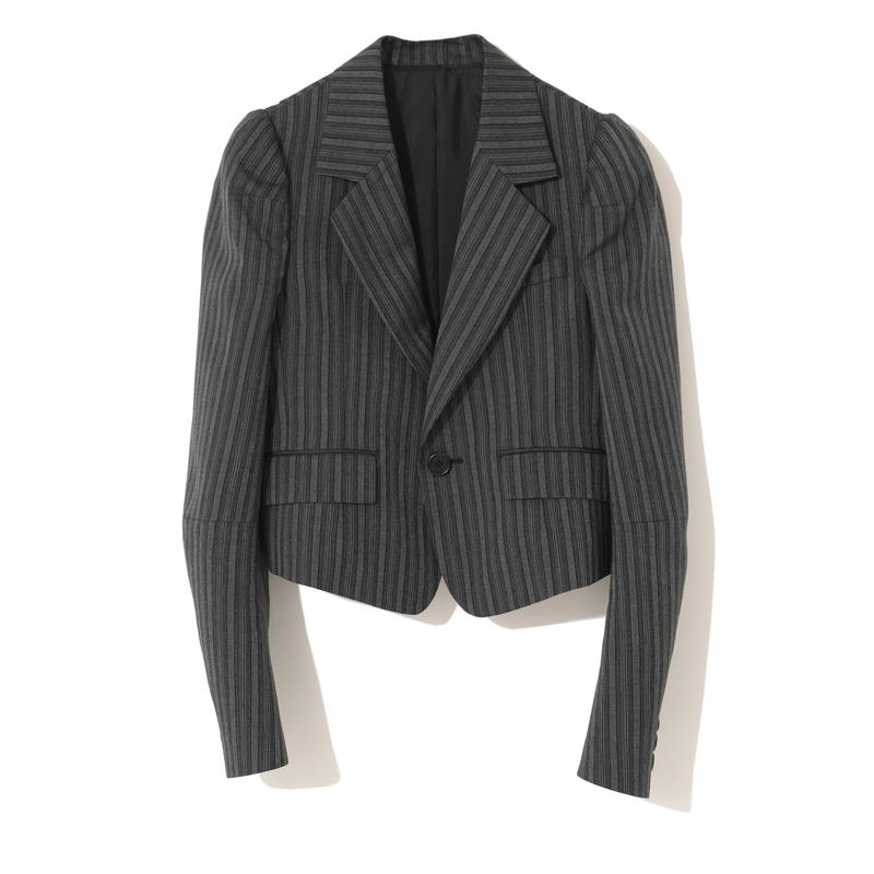 Undercover - Womens Striped Jacket - (Charcoal Stripe)