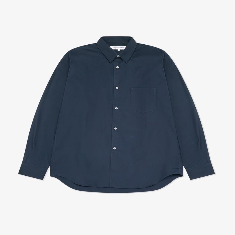 CDG Shirt Forever - Classic Fit Cotton Shirt - (Navy)