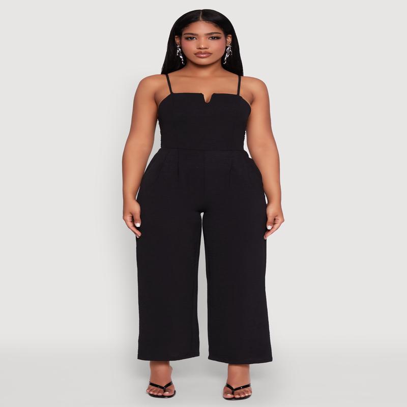 Crepe Knit Pleated Jumpsuit