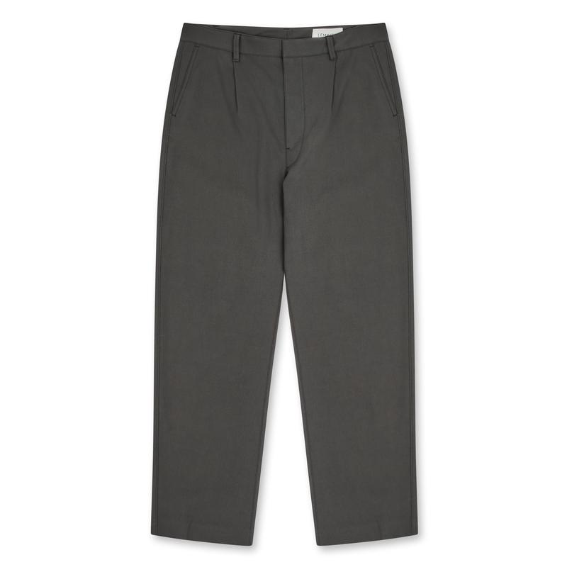 Lemaire - Womens Curved Suit Pants - (Ash Black)