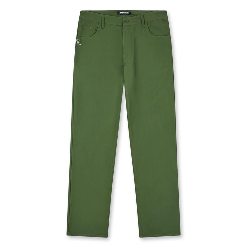 Raf Simons - Mens Wide Fit Denim Workwear Pants - (Khaki)