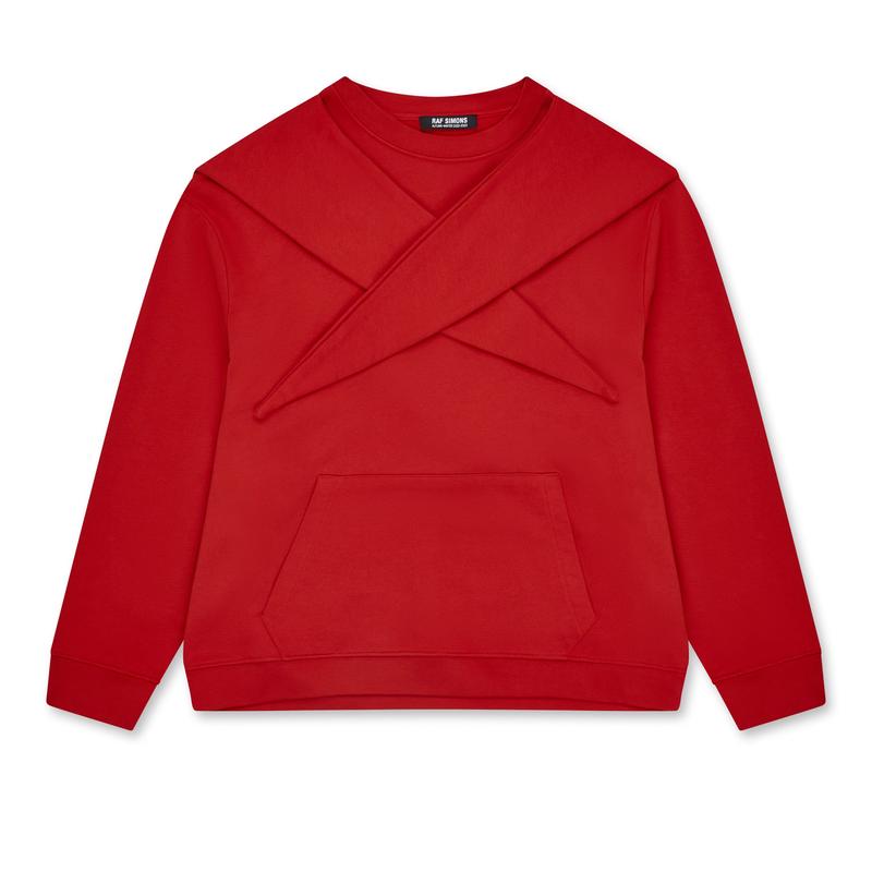 Raf Simons - Womens Regular Fit Knot Hoodie - (Red)