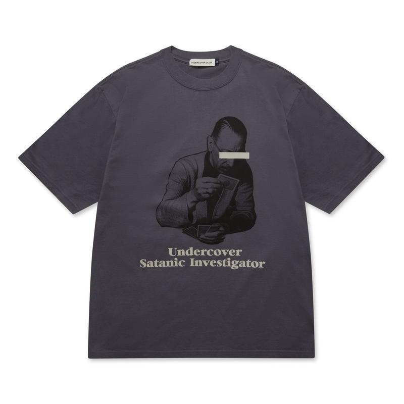 Undercover - Mens Satanic Investigator T-Shirt - (Blue Grey)