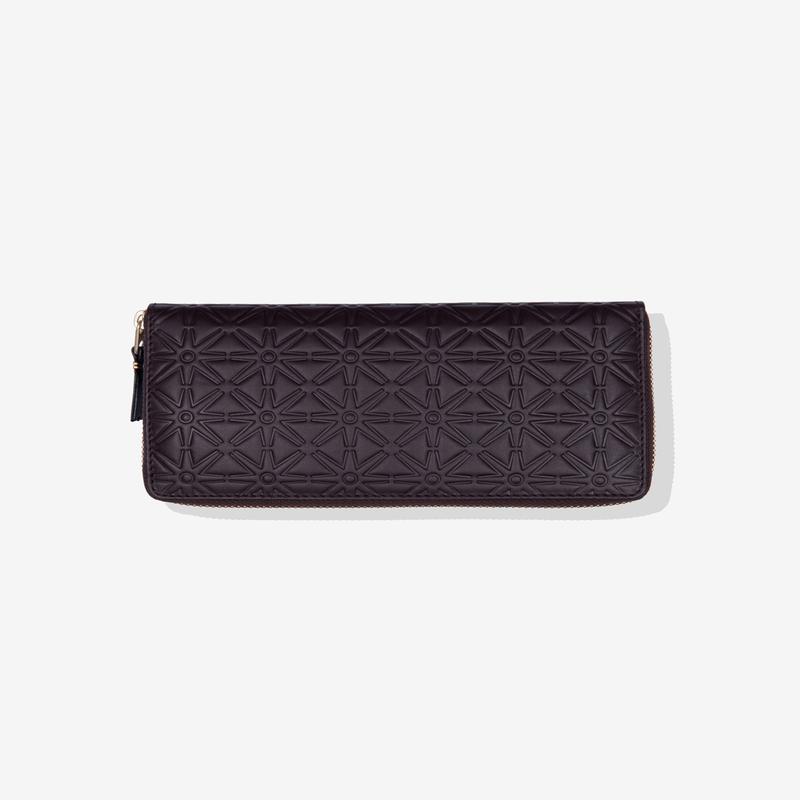 CDG Wallet - Classic Embossed A Zip Around Wallet - (Brown SA011EA)
