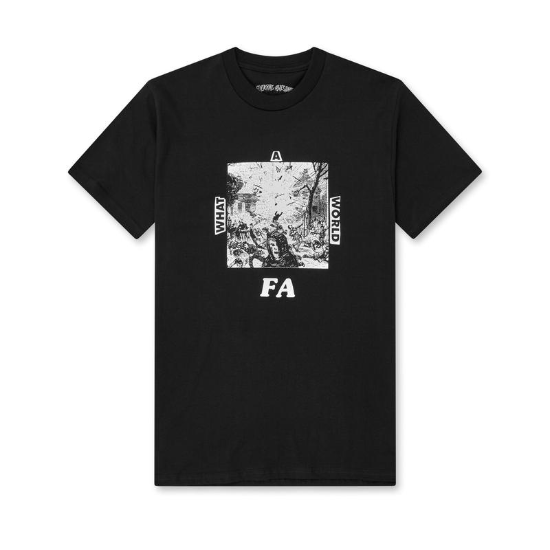 Fucking Awesome - What A World Tee - (Black)