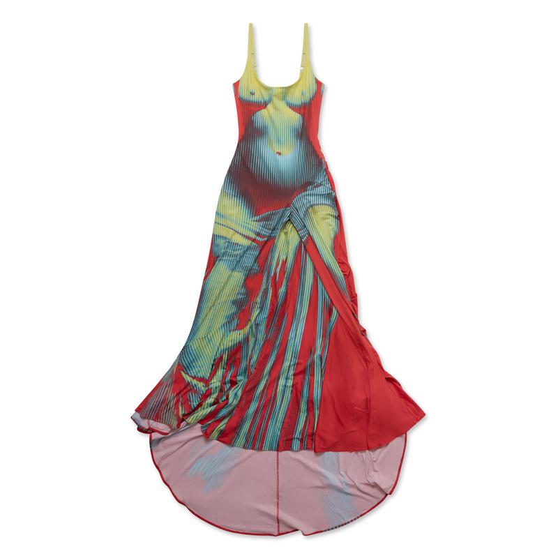 Jean Paul Gaultier - Y Project Womens Body Morph Pant Dress - (Yellow/Red/Blue)