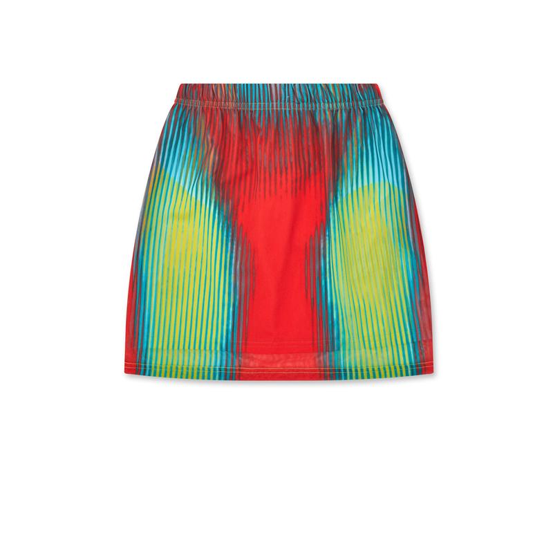 Jean Paul Gaultier - Y Project Womens Body Morph Mini Skirt - (Yellow/Red/Blue)