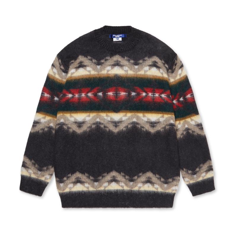 Junya Watanabe MAN - Pendleton Mohair Serape Sweatshirt - (Charcoal)