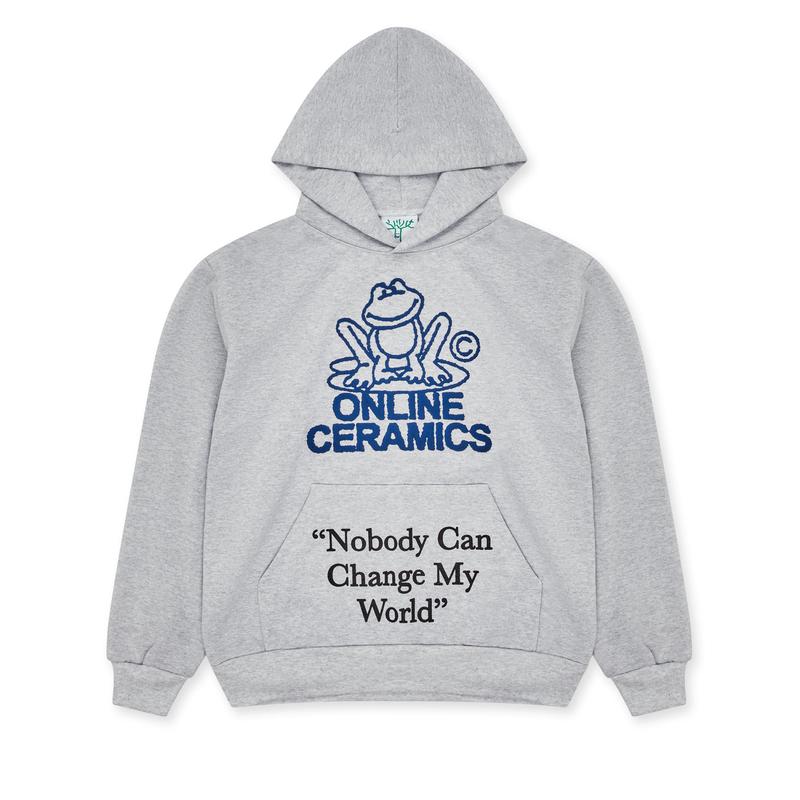 Online Ceramics - Nobody Can Change My World Hoodie - (Ash)