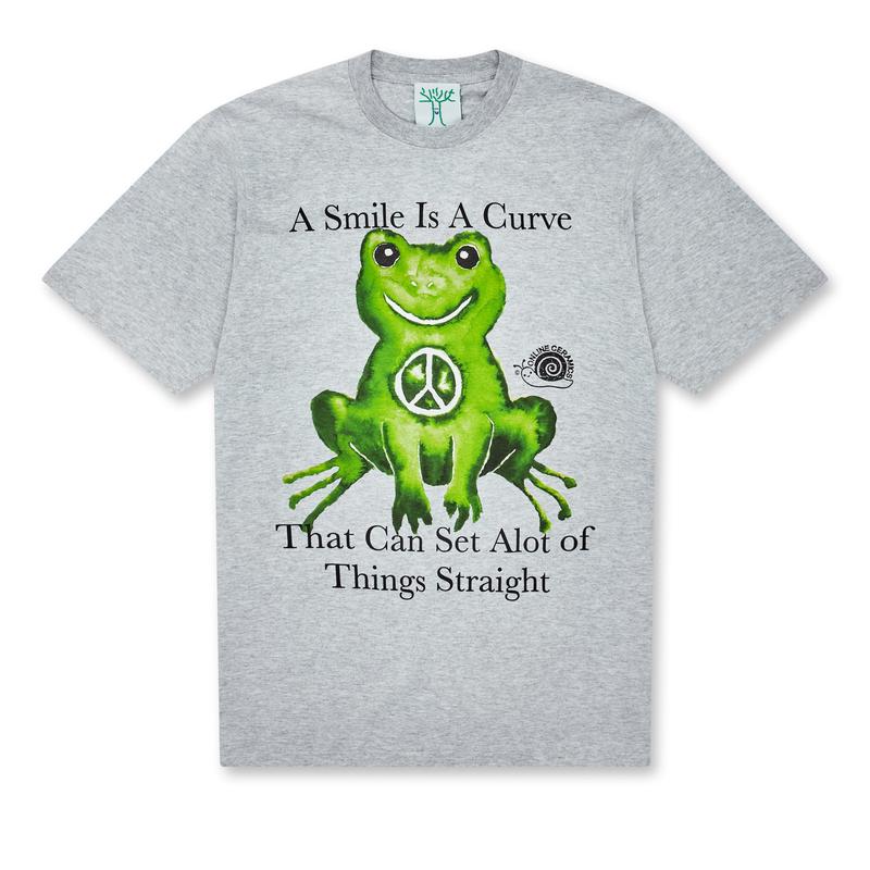 Online Ceramics - Peace Frog T-Shirt - (Ash)