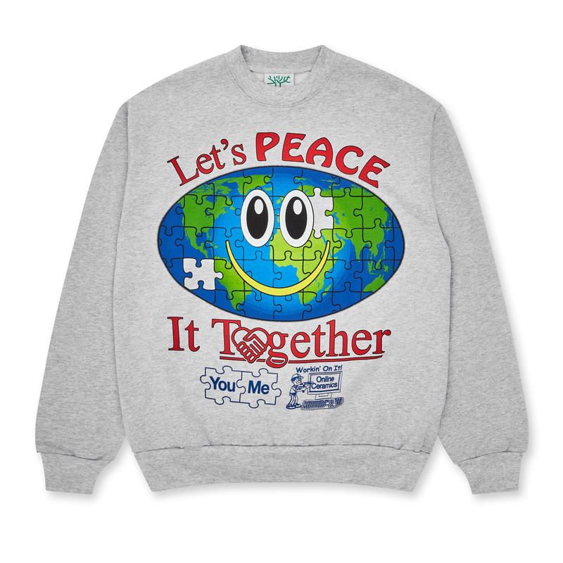 Online Ceramics - Workin On It Crewneck Sweatshirt - (Ash)