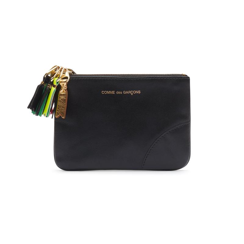 CDG Wallet - Zipper Pull Zip Pouch - (Black SA8100)