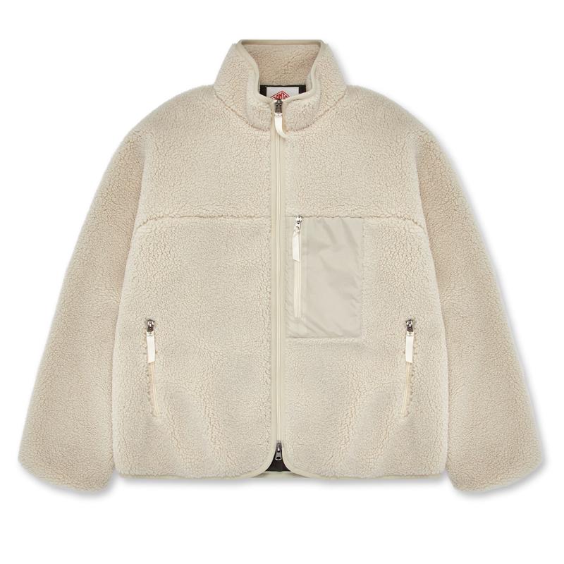 Danton - Insulation Stand Collar Boa Jacket - (Oyster)