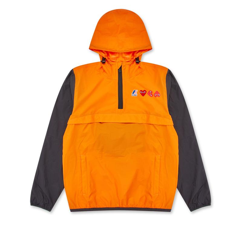 Play - K-Way Half Zip Jacket - (Orange/Black)