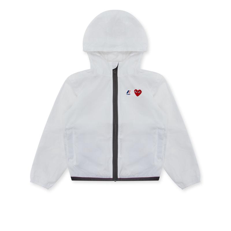 Play - Kids K-Way Zip Jacket - (White)