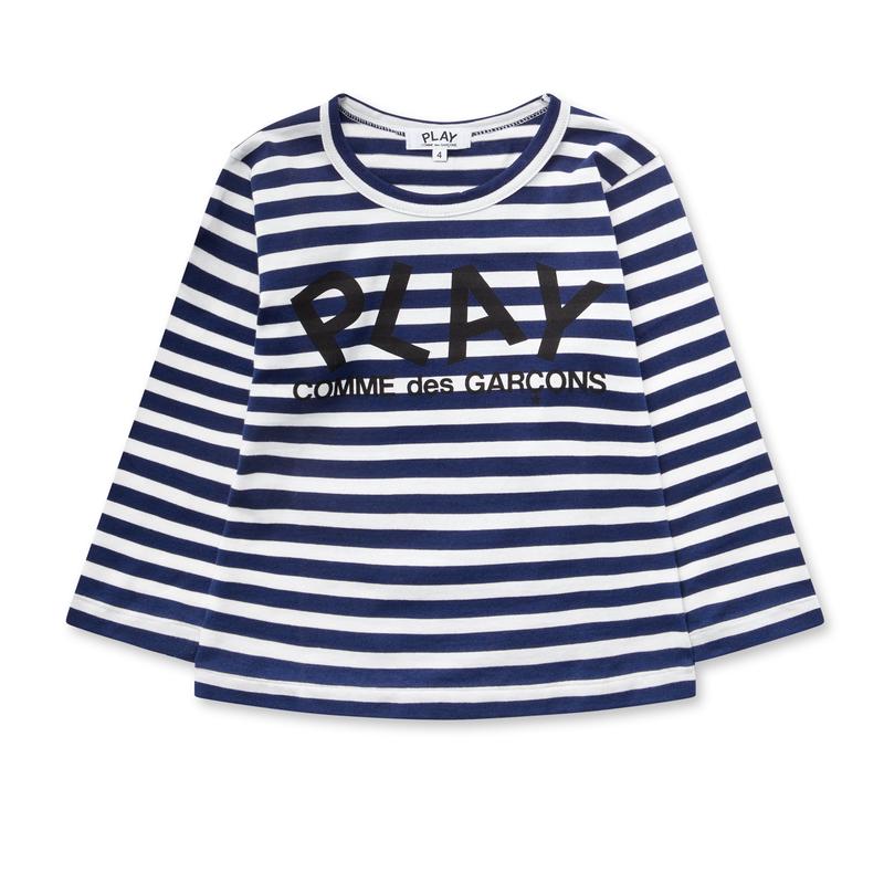 Play - Striped Kids Striped T-Shirt - (Navy)