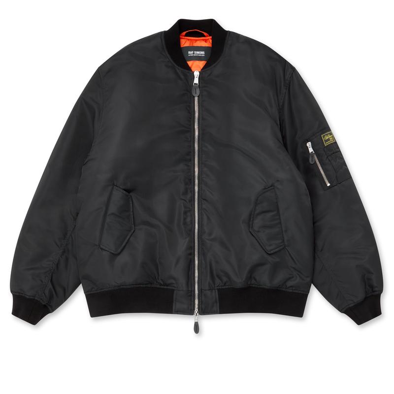 Raf Simons - Mens Classic Bomber Detached Print - (Black)