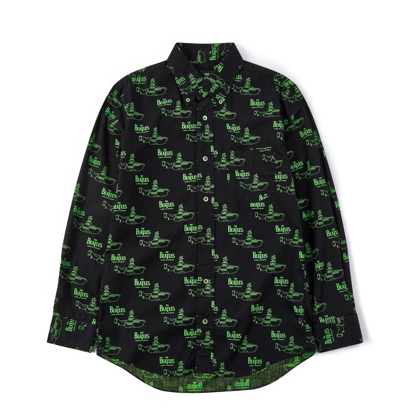 CDG Beatles - Shirt - (Black with Green)