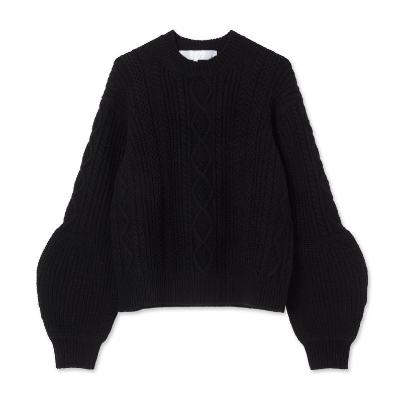 Tao - Cable Knit Sweater - (Black)