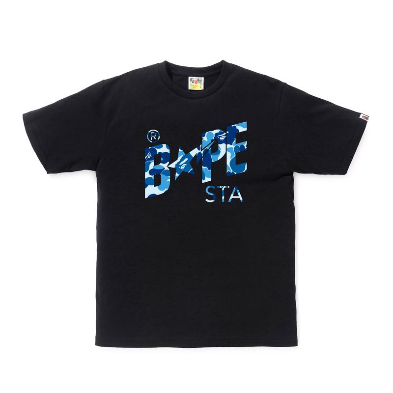 A BATHING APE - ABC Camo Bape STA Logo Tee - (Black/Blue)