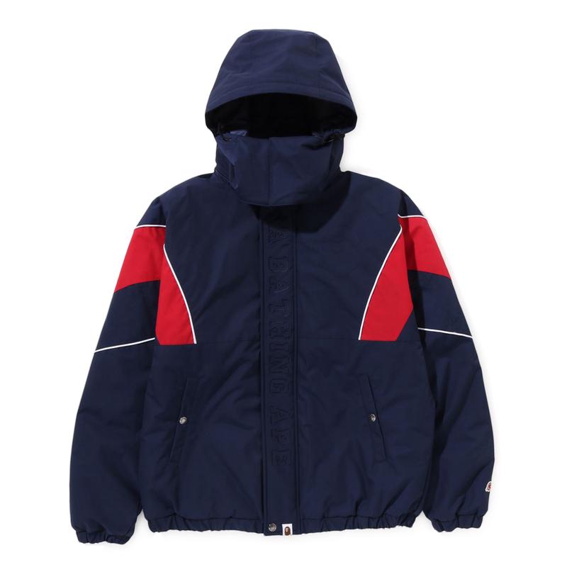 A BATHING APE - Bape Football Jacket - (Navy)