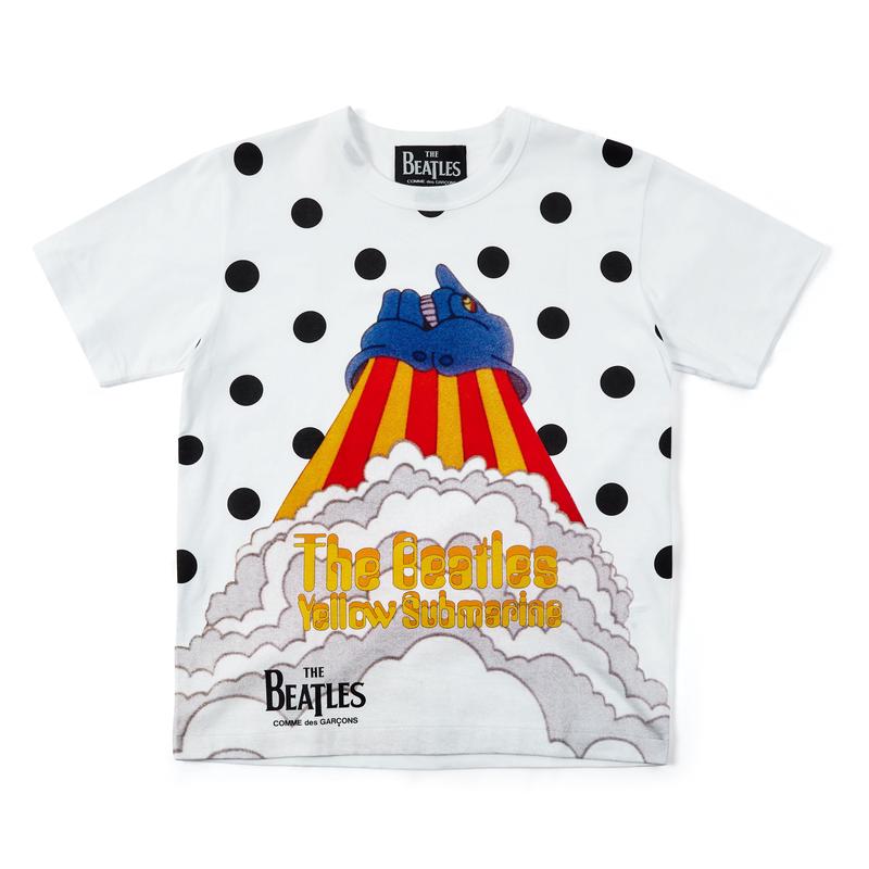 CDG Beatles - Black Spot Submarine T-Shirt - (White)