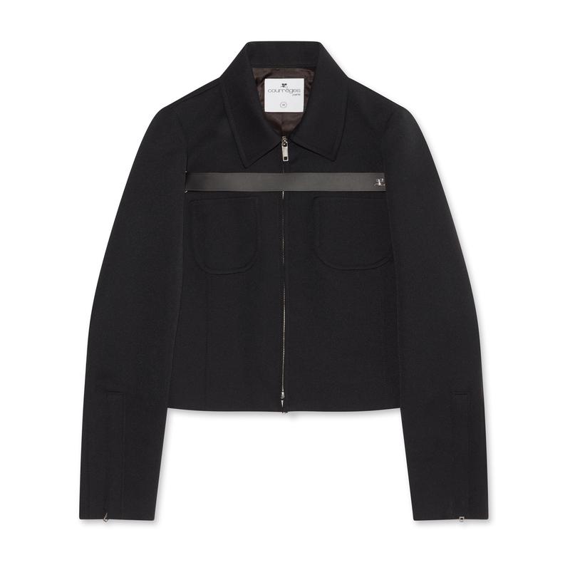 Courreges - Womens Twill Strap Jacket - (Black)