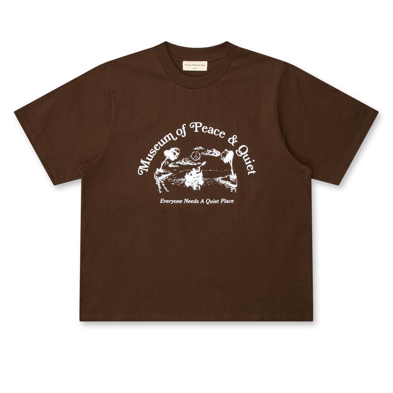 Museum Of Peace And Quiet - Mens Quiet Place T-Shirt - (Brown)