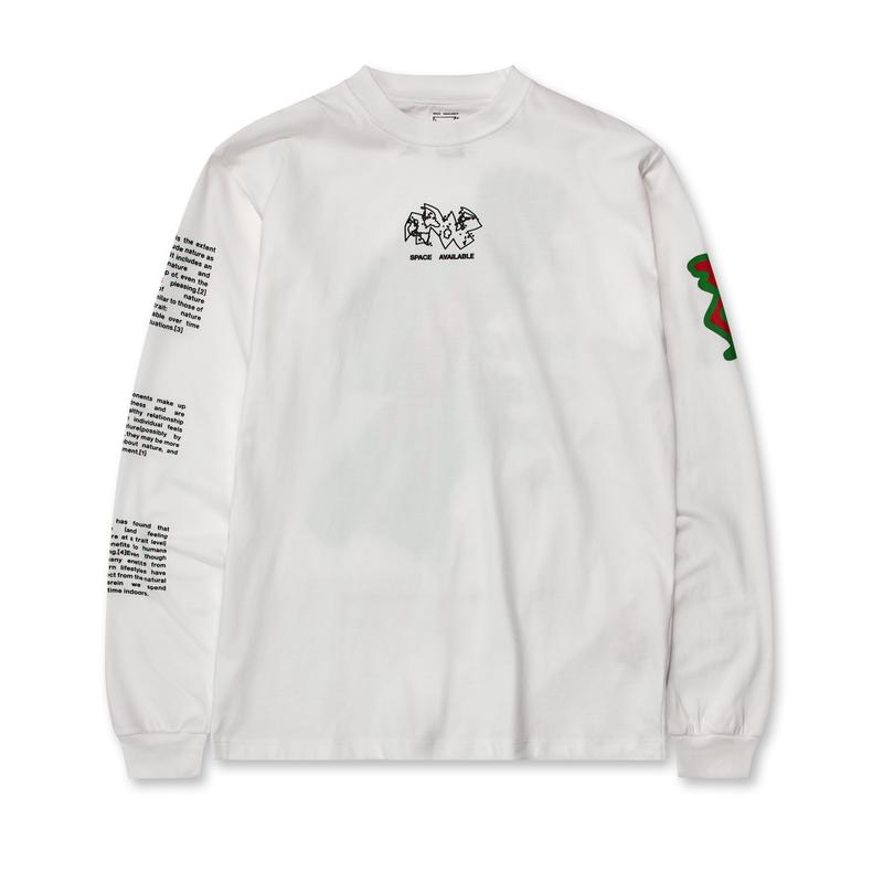 Space Available - New Green World Longsleeve T-Shirt - (White)
