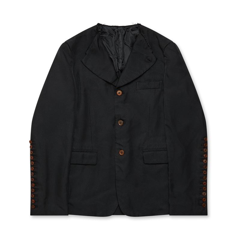 BLACK Comme des Garons -  Deconstructed Collar Jacket - (Black)