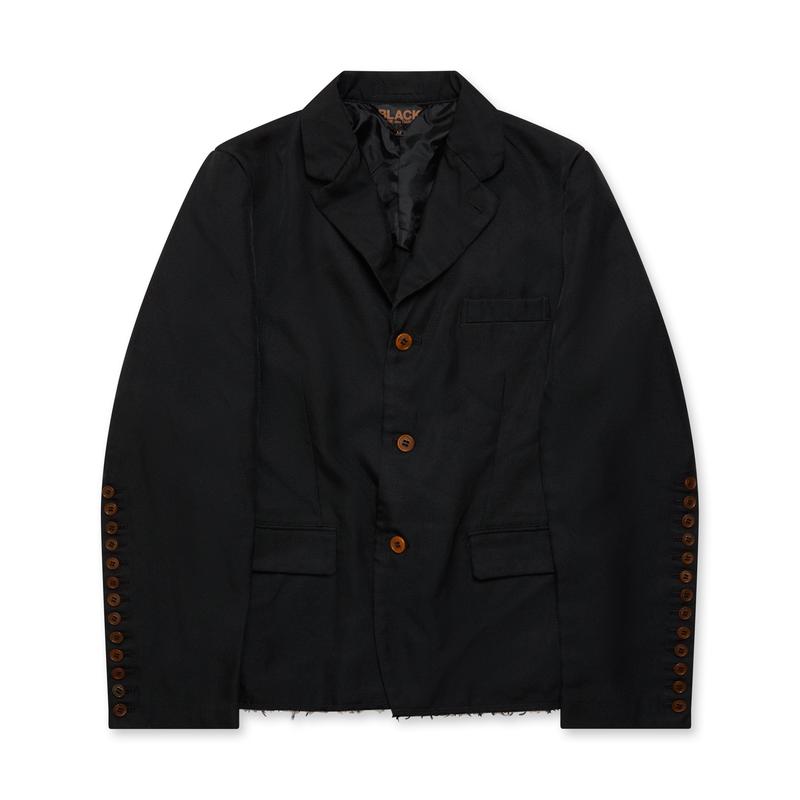 BLACK Comme des Garons - Raw Hem Jacket - (Black)