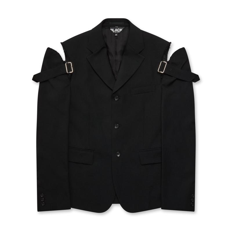 BLACK Comme des Garons - Shoulder Buckle Detail Jacket - (Black)