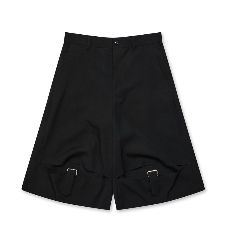 BLACK Comme des Garons - Wide Leg Shorts - (Black)