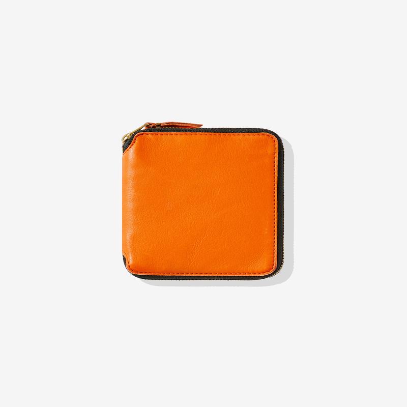 CDG Wallet - Washed Full Zip Around Wallet - (Burnt Orange SA2100)