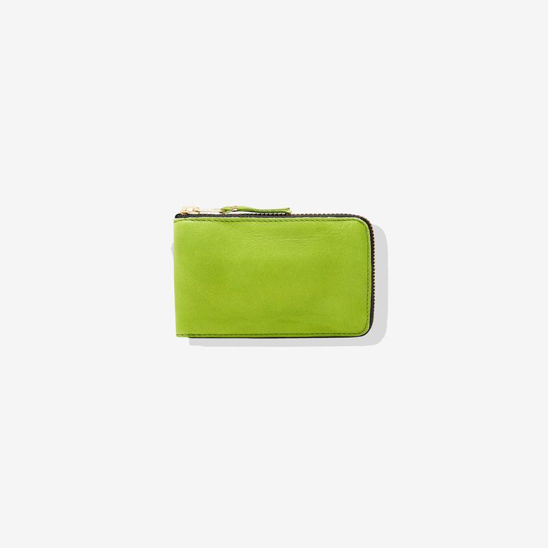 CDG Wallet - Washed Full Zip Around Wallet - (Green SA7100)