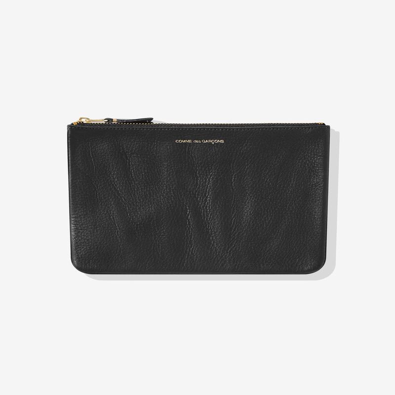 CDG Wallet - Washed Zip Pouch - (Black SA5100)