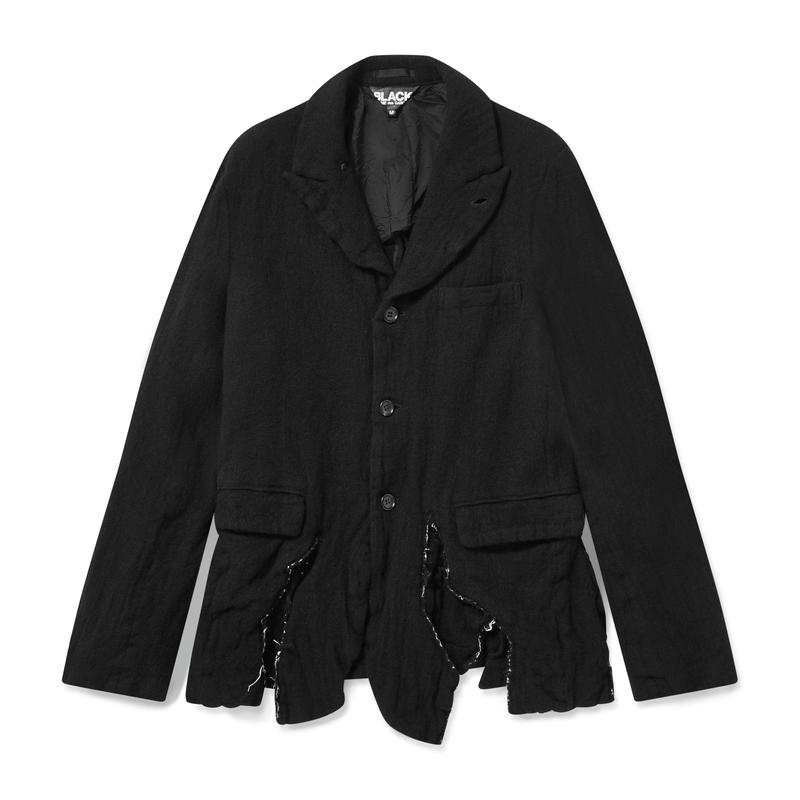 BLACK Comme des Garons - Boiled Wool Jacket - (Black)