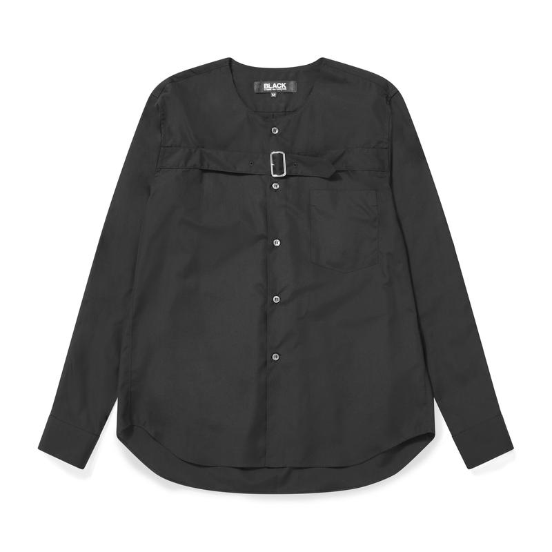 BLACK Comme des Garons - Buckled Chest Shirt - (Black)