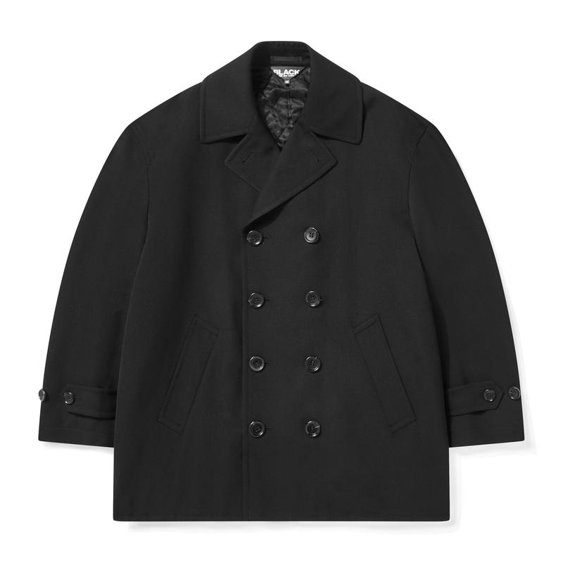 BLACK Comme des Garons - Double Breasted Wool Coat - (Black)