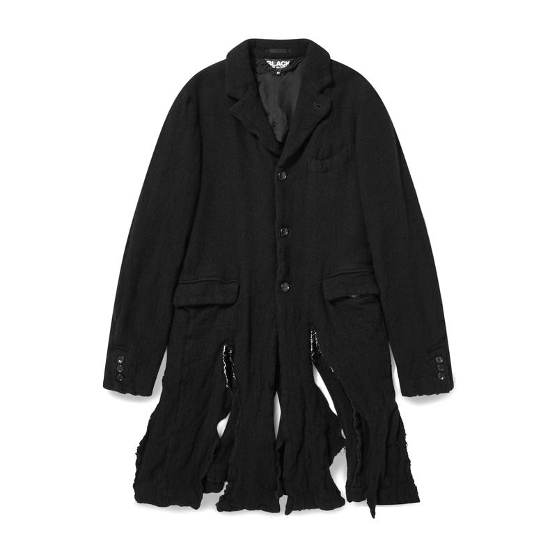 BLACK Comme des Garons - Long Boiled Wool Jacket - (Black)