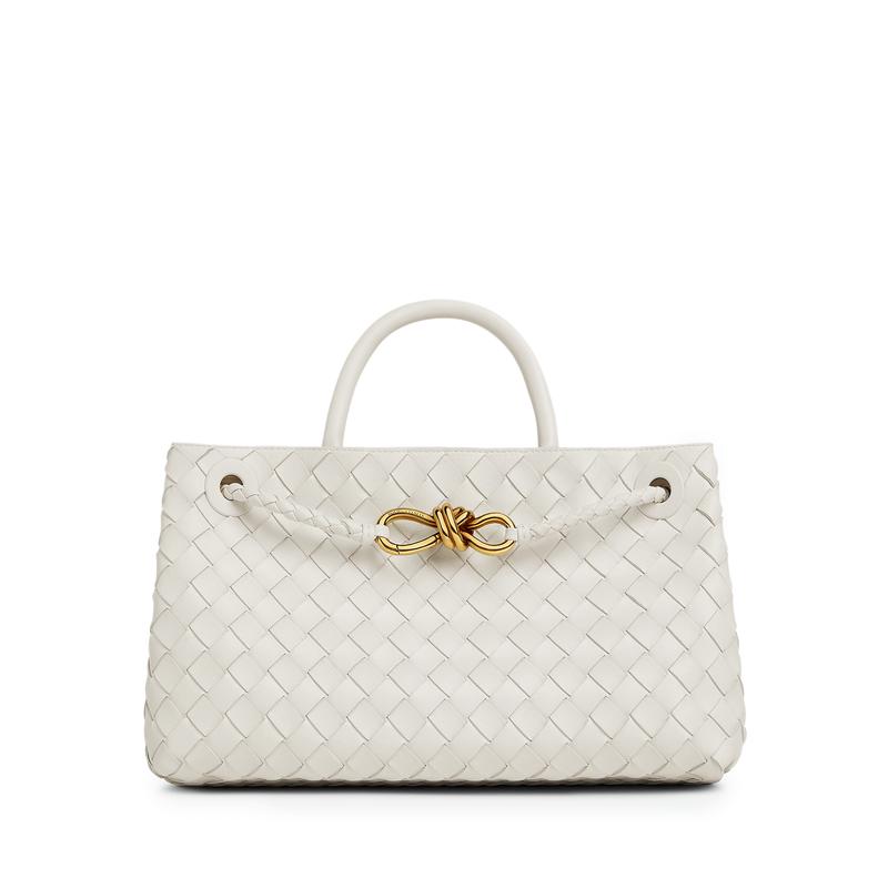 Bottega Veneta - Womens Small East/West Andiamo Bag - (White)
