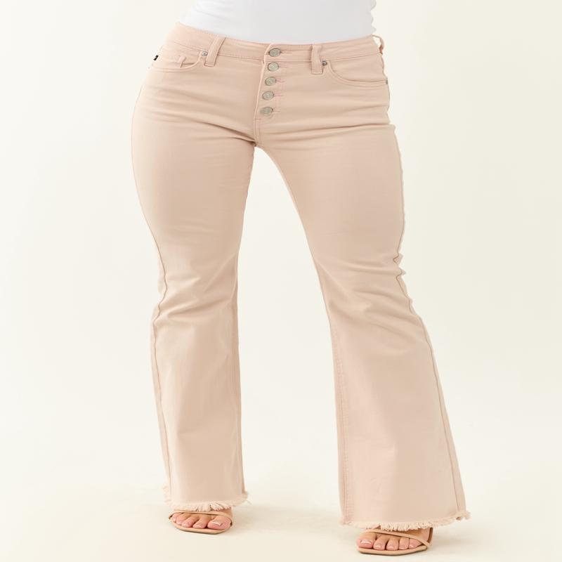 KanCan Tea Rose High Rise Stretchy Flare Jeans